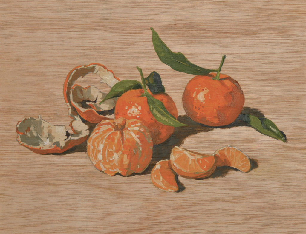 mandarines-peinture à l'huile
