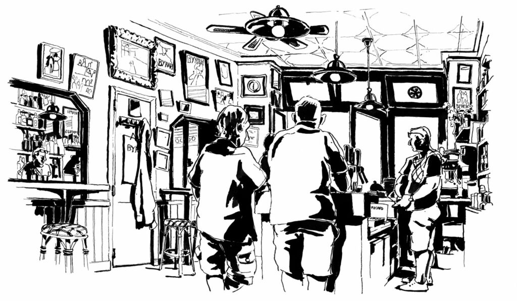 dessin à l'encre de chine
Chez Gratien