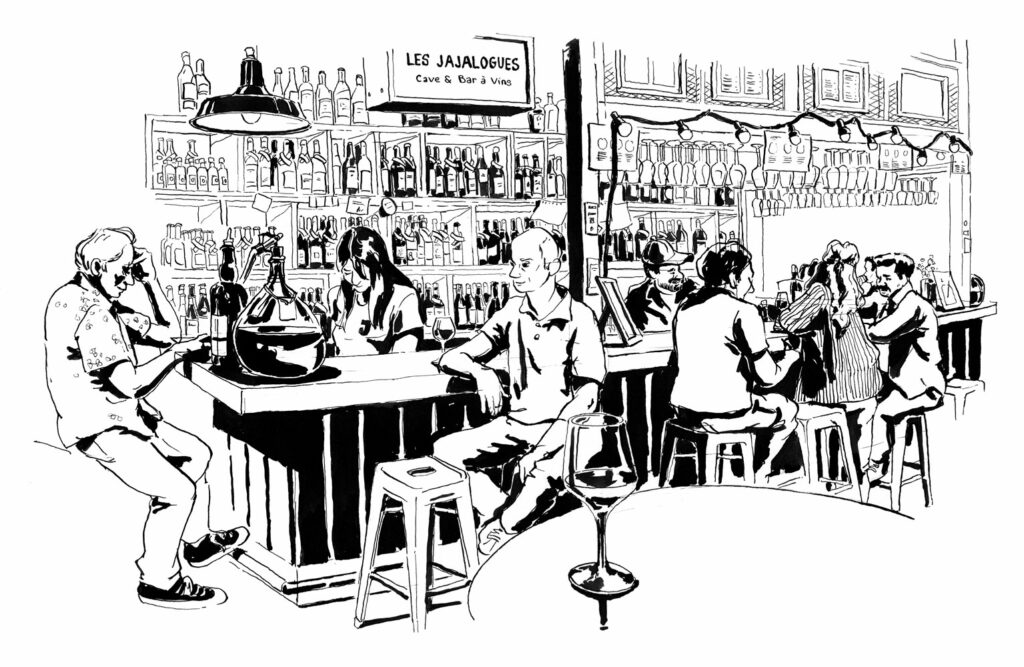 dessin à l'encre de chine
les jajalogues